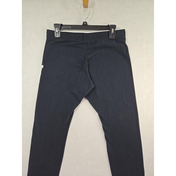 Nike Leggings Black w White Large Logo Spellout Women's Large Cotton Sportswear - Picture 2 of 8